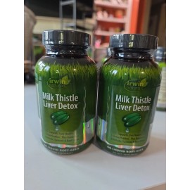 Irwin Naturals Pack Of 2  Irwin Naturals, Milk Thistle Liver Detox, 60 Liquid Soft-Gels