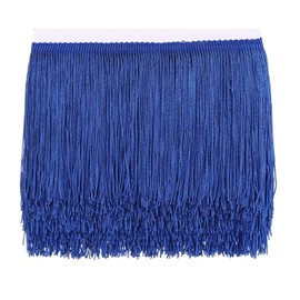 AWAYTR 10 Yards Sewing Fringe Trim - 4in Wide Tassel for DIY Craft Clothing and Dress Decoration (Royal Blue, 4 Inches Wide)