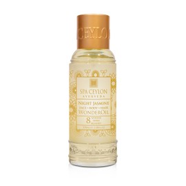 SPA CEYLON Wonder Oil Night Jasmine, Enriching Moisturizing Body Oil with Ayurvedic Herbs for Skin & Hair Vitality, Vegan & Organic, Non-Greasy