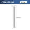 sourcing map 2Pcs M8 x 100mm 304 Stainless Steel Dowel