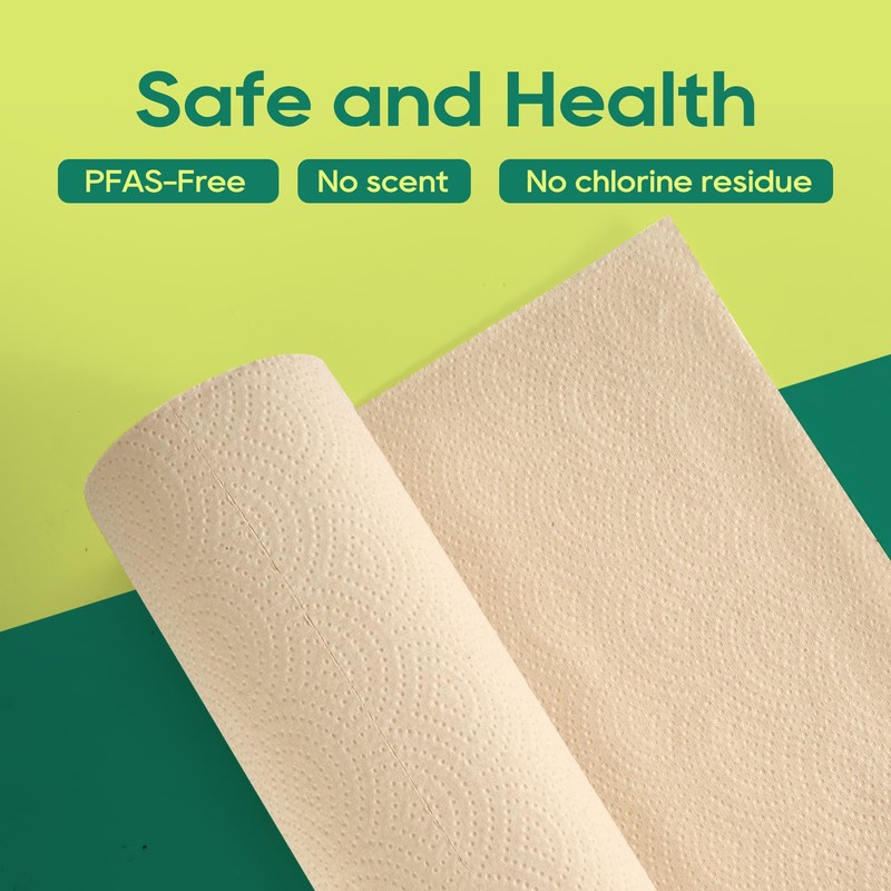 ECOlipak Paper Towels - 8 Rolls, 2 Ply 120 Sheets-