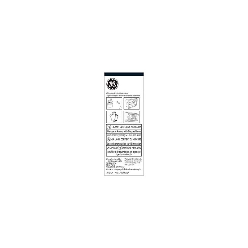 GE Lucalox High Pressure Sodium Light Bulb, B17 HPS Bulb,