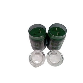 Yankee Candle 2 Yankee Candle BALSAM & CEDAR Signature Large Jar 20 Oz Green New Wax 2-wick