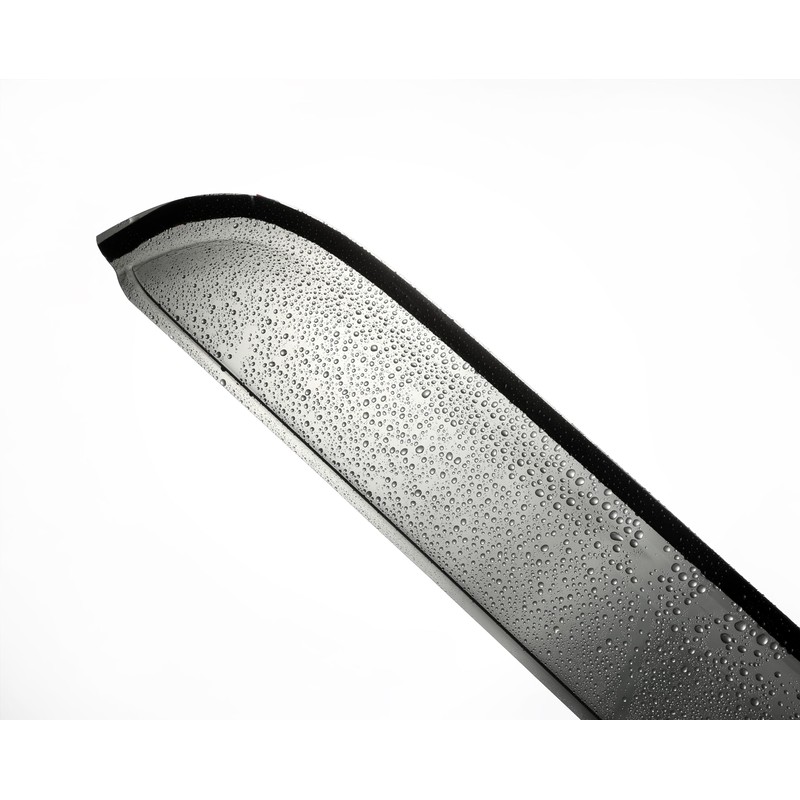 Wensdy 4pcs Outside-Mount Side Window Visor Wind Vent Deflector，Dark Smoke