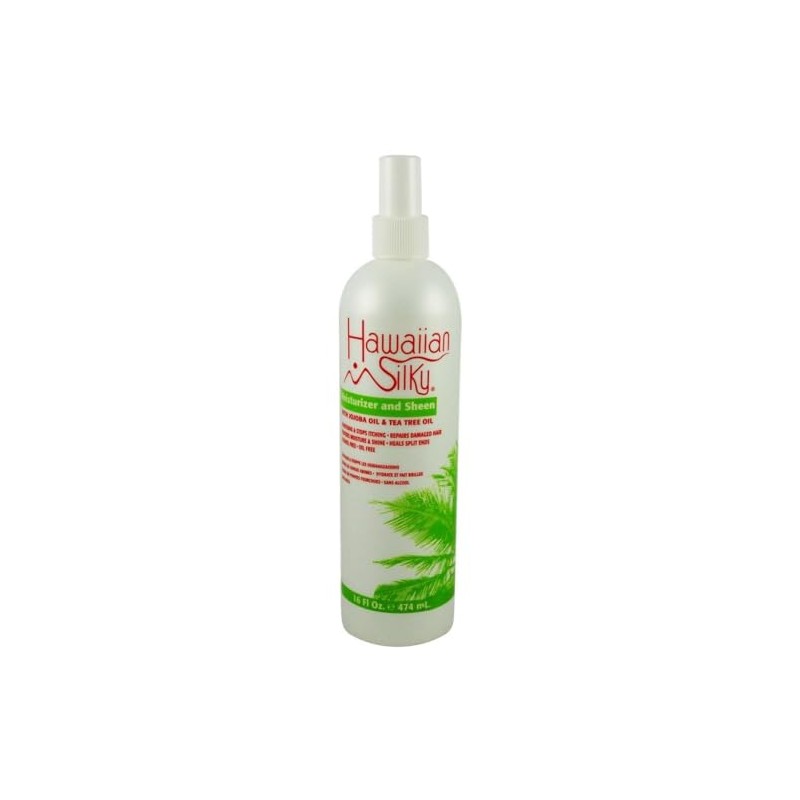 Hawaiian Silky moisturizing and sheen spray, White, 16 Fl Ounce