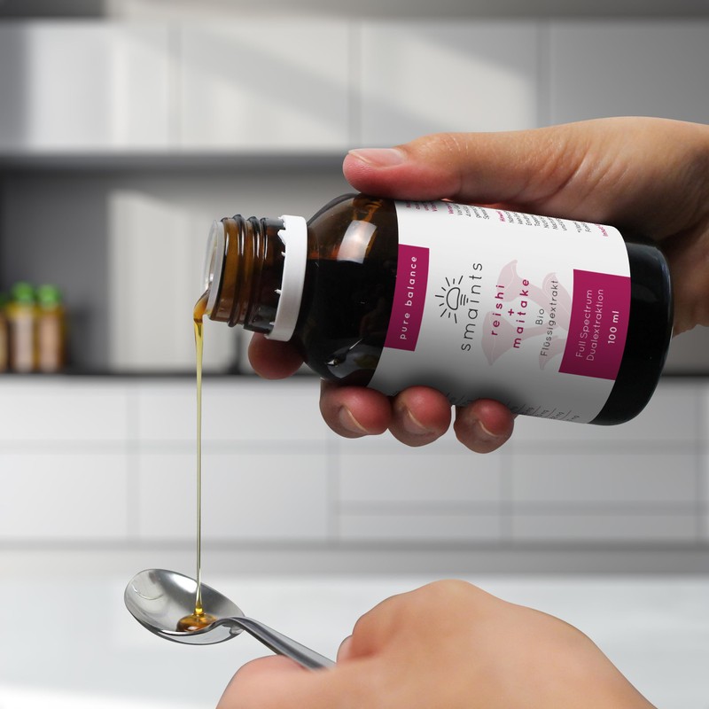 smaints Bio Maitake & Reishi Liquid Extract | Organic Vital