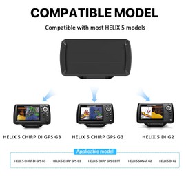 Helix5 Cover - Heavy Duty Fish Finder Sun Cover,Helix 5 Silicone Screen Protector for Most of Helix 5 Series, Professional Protection for Screen from Sun/Weather Damage (Helix 5)