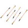 Healeved 6pcs Eyebrow Angled Spoolie Brush Set Wild Eyebrow Makeup