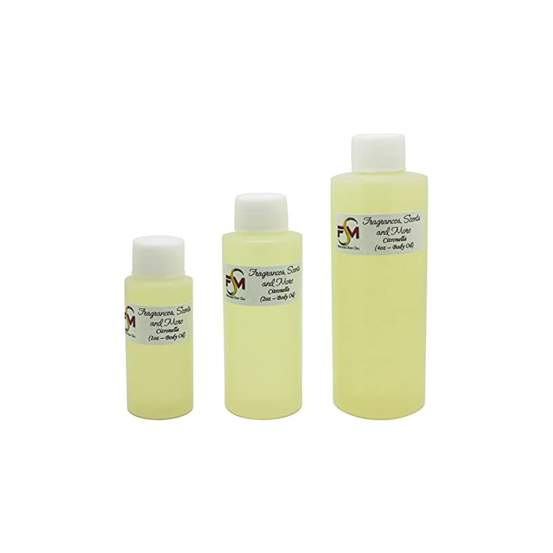 Citronella Fragrance Oil - 4 Fl Oz Plastic Bottle (120ml)