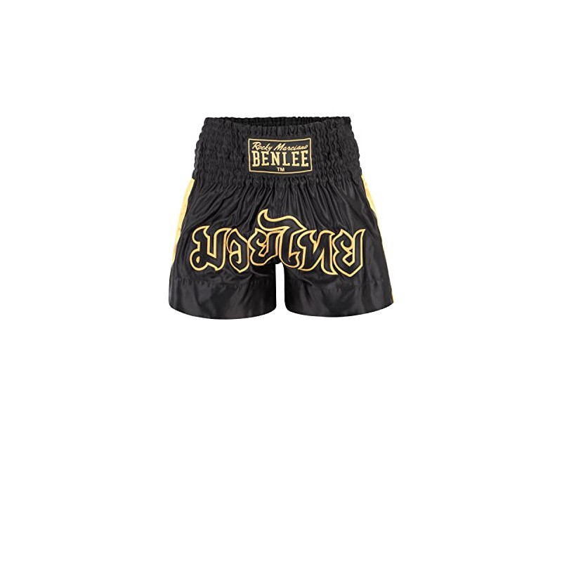 Benlee Men Boxing Shorts Thai Goldy, Size:M, Color:black/gold