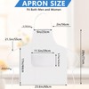 Bgtecho18 Pack Bib Apron,Aprons Bulk with 2 Pockets,Apron Bulk for