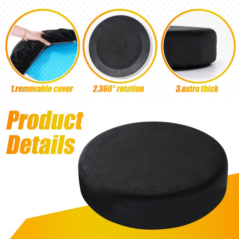 BALAPET 360 Degree Memory Foam Rotating Seat Cushion,Swivel Seat Cushion