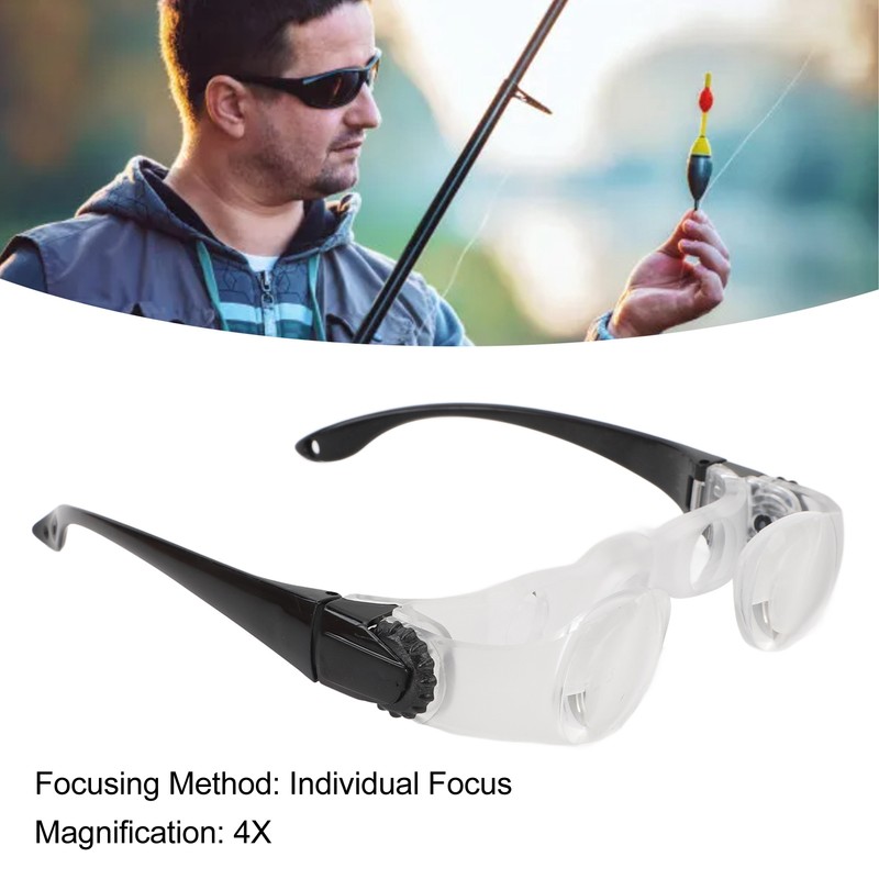 Portable HD Glasses Fishing Hands Free Binoculars Telescope 4X Magnification