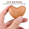 Garneck 2Pcs Wooden Heart Ornaments Handheld Heart Lucky Charm Special