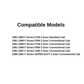 NAGD Fit 1981-1998 Ford F Series Passenger Right Side Front Door Vent Glass Window