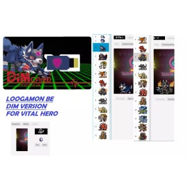 Bandai CUSTOM Loogamon DIM EDITION Digimon Vital HERO PLAYABLE CUSTOM