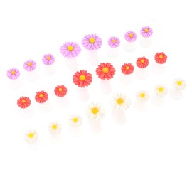 PACKOVE 24Pcs Silicone Toe Separators for Nail Art Washable Reusable Toe Dividers for Pedicure Prevents Nail Polish Smudging