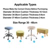 YINGAYOU Stool Covers Round 12-16" Bar Stool Seat Covers Round