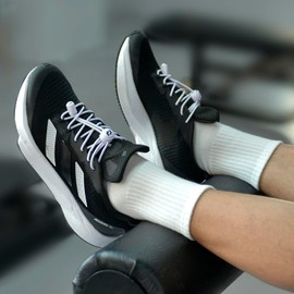 RJ-Sport Elastic No Tie Shoelaces - Quick to Install No Tie Shoelaces for Adult (Number 003 - Solid White)