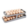 Fridge Egg Holder Egg Dispenser Anto Rolling 2 Tier 2