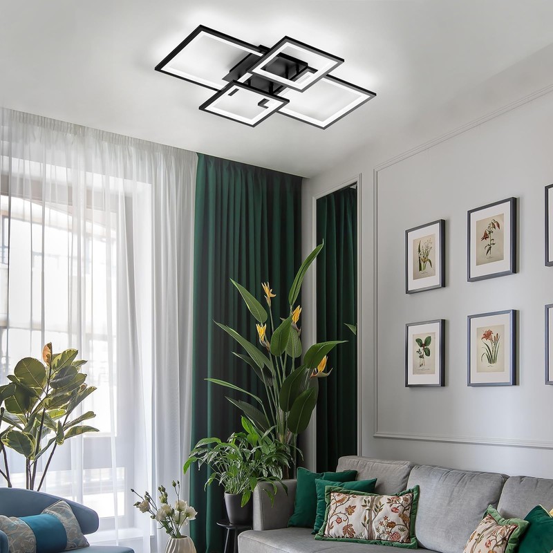 EIDISUNY Modern LED Ceiling Light, Square LED Flush Mount Ceiling