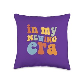 In My Mewing Era | Looksmaxxing Women | Mewing Throw Pillow