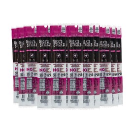 Nick's Sticks Spicy Free Range Turkey Snack Sticks - Gluten Free – Paleo, Keto, Whole30 Approved – No Sugar, Soy, Antibiotics or Hormones (25 – 1.7oz. Packages of 2 Sticks)