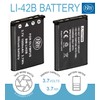 BM Premium 2-Pack of LI-42B Batteries and Dual Battery Charger