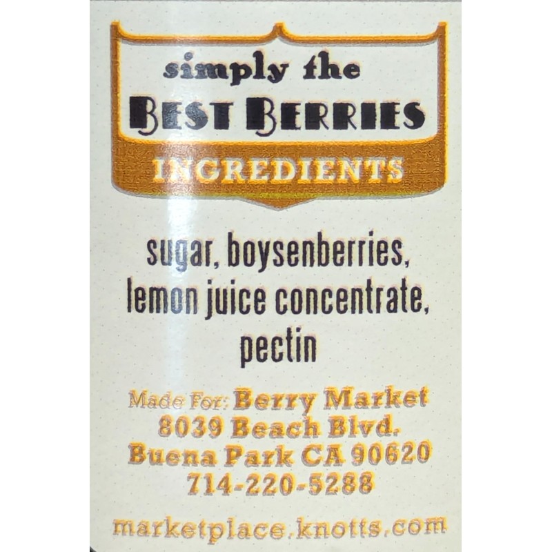 Berry Market 11 oz Select Boysenberry Jam