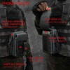Molle Seat Back Organizer with 5 Pouches, Tactical Seat Covers,