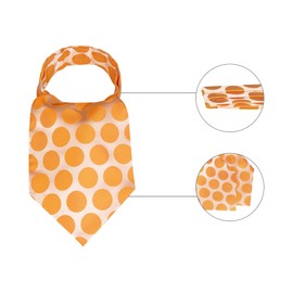 Allegra K Men's Ascot Tie Necktie, Polka Dot Pattern, Wedding Party, orange