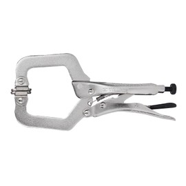 Truper PPC-6R, Pinza de presión tipo "C" de 6", con mordaza autoajustable