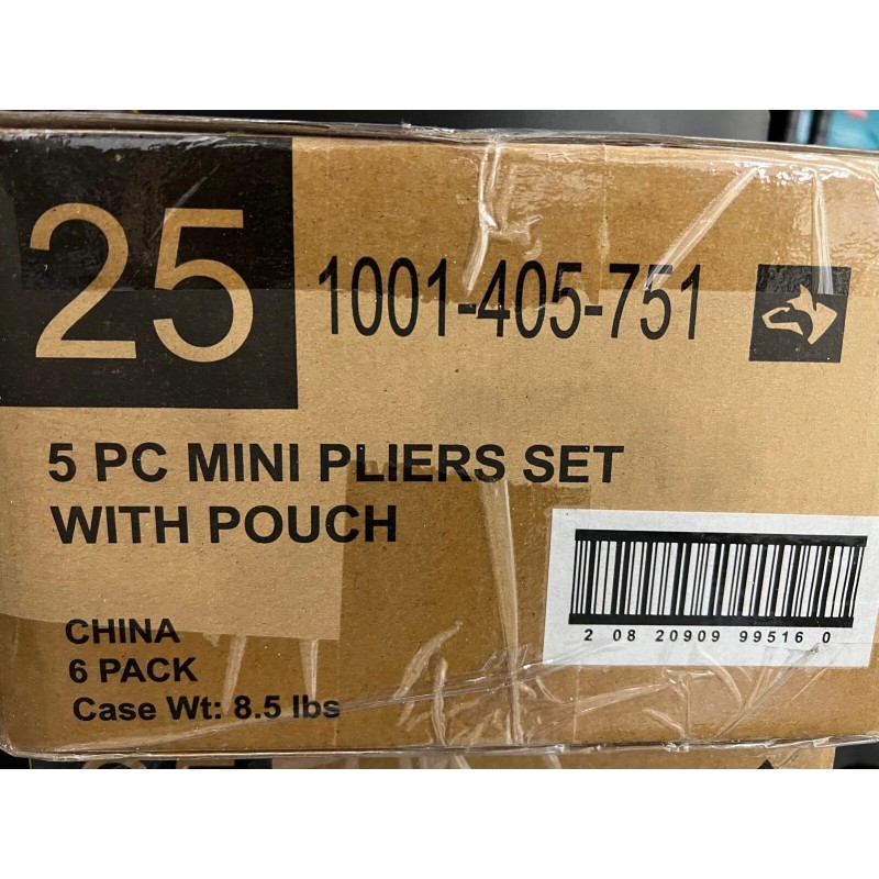 Husky 6x NEW Husky 5-Piece Mini Pliers Set With Case