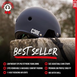 Core Protection Action Sports Helmet Skate/BMX/Bike/MTB/Roller Derby/Scooter - Purple, XS/S