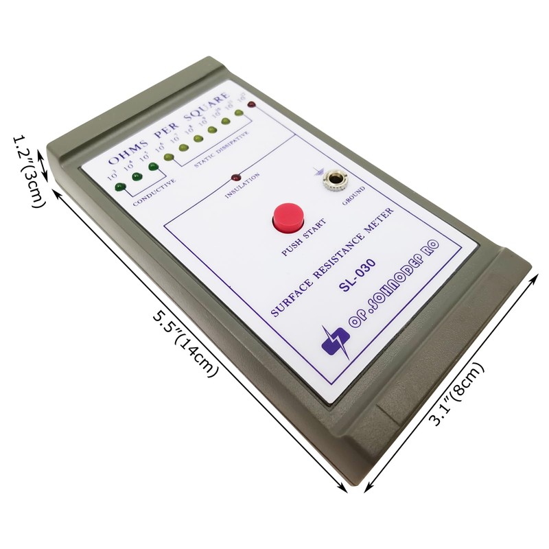 EQCOTWEA Portable ESD Electric Resistance Tester Surface Earth Resistivity Meter