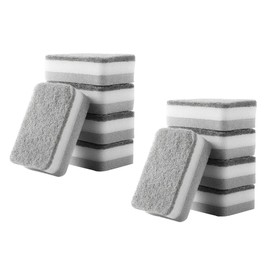 10Pcs Scrub Sponges - Heavy Duty Washing Up Sponges, Cleaning Scrub Sponge, Dual-Sided Dishwashing Sponge, Scrub Pads for Dishes, Pans, Pots, Bathroom, Kitchen