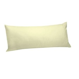 AIMANE® Long Bolster Pillowcase Cover - Body Pillow Neck Support - Orthopaedic Bolster Pillowcase Cover Nursing Pregnancy Support Long Pillowcases (Double 4.6FT, Cream)
