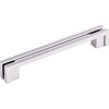 Top Knobs TK56BSN Sanctuary Collection 5" Flat Rail Pull, Brushed