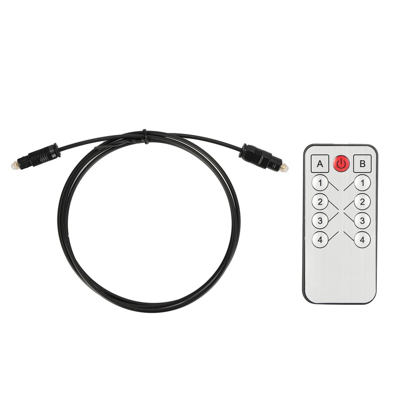 SPDIF Digital Optical Audio Matrix 4x2 Switch Switcher Splitter with