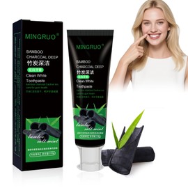 MINGRUO Bamboo Charcoal Deep Toothpaste, Aktivkohle Toothpaste, Bambuskohle Zahnpasta, Aktivkohle-Kohle-Zahnpasta, Frischer Atem Zahnfleckenentfernung