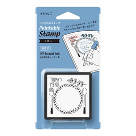 MIDORI 35389006 Self-Inking Stamp, Menu Pattern