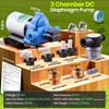 Deccasa 12V 3.5 GPM Diaphragm Water Pump for RV, Marine
