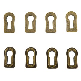 Haidong Metal Zinc Alloy Keyhole Cover Bronze Keyhole Cover Antique Bronze Adjustable Keyhole Cover Furniture Decoration -8PCS HO-METALZINC-KC-8P