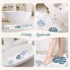 Boho Flower Bath Mat for Tub Non Slip-40 X 16