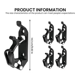 WANDGU 4 Stück Schaufelhalter für Dachträger: 33mm Schaufelhalterung für Dachträger, Schaufel Halterung Axthalter Dachträger Zubehör, Zubehör Metall Gummiklemme für Offroad Dachgepäckträger, Boote, Ax