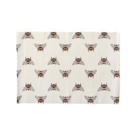 C&F Home Bumble Bee 13'' X 19'' Placemat Cotton Spring Summer Table Mat for Kitchen Dining Table Placemat White