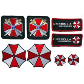 Miltacusa Umbrella Company Costume Cosplay Patches Set of 8