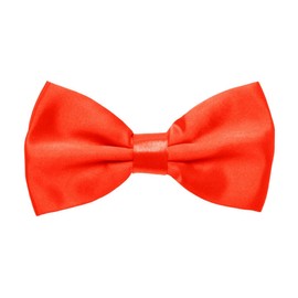Komonee Pre-Tied Bow Tie Adjustable Neck Formal Party Prom Wedding Bowtie Premium Red (BT12)