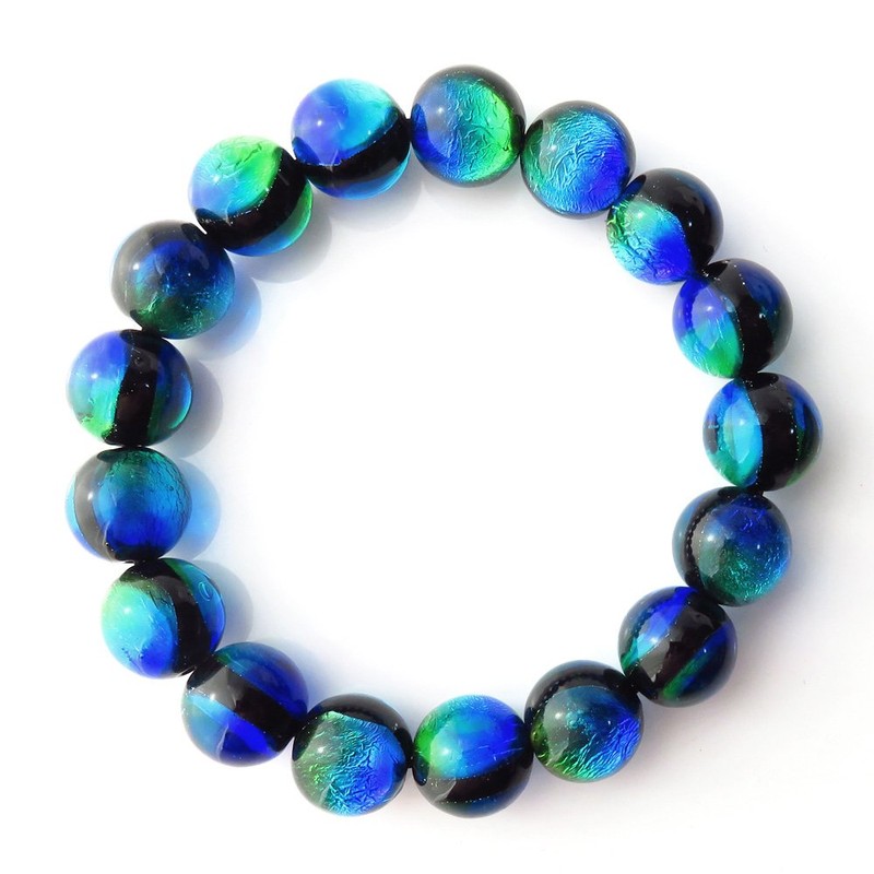 Kerama Marine Firefly Glass Bracelet 12mm Okinawa Souvenir Kerama Islands