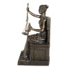 Ebros Seated Lady Justice in Blindfold with Scales and Sword